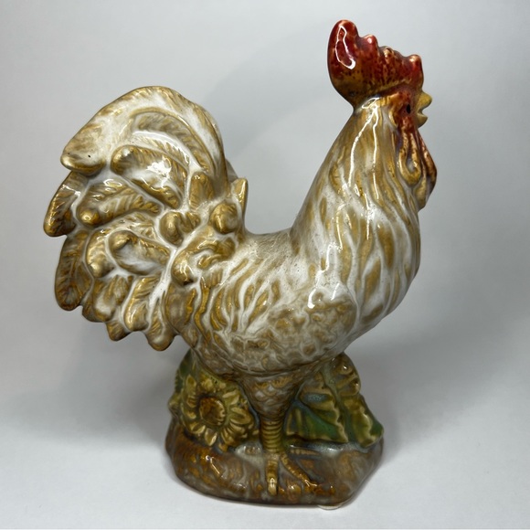 Hen & Rooster Decorative Ceramic Figures 6-6.5” Unbranded - Picture 8 of 14